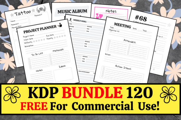 Download KDP Bundle Pack 120 Templates + Extras - Pack Collection