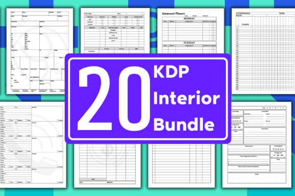 Download KDP Bundle Pack 20 Editable Templates - Pack Collection