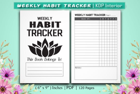Download Weekly Habit Tracker | KDP Interior - Habit tracker Collection